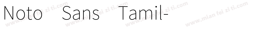 Noto Sans Tamil字体转换